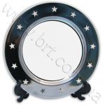 металлическая тарелка со звездами под сублимацию 15 см