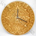 сувенирные часы - календарь майя - изготовлены из модельной фанеры методом лазерной гравировки и резки
